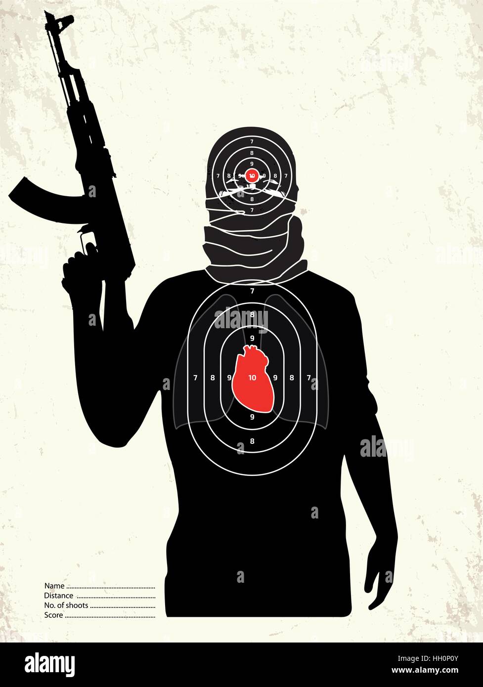 printable shooting targets terrorist
