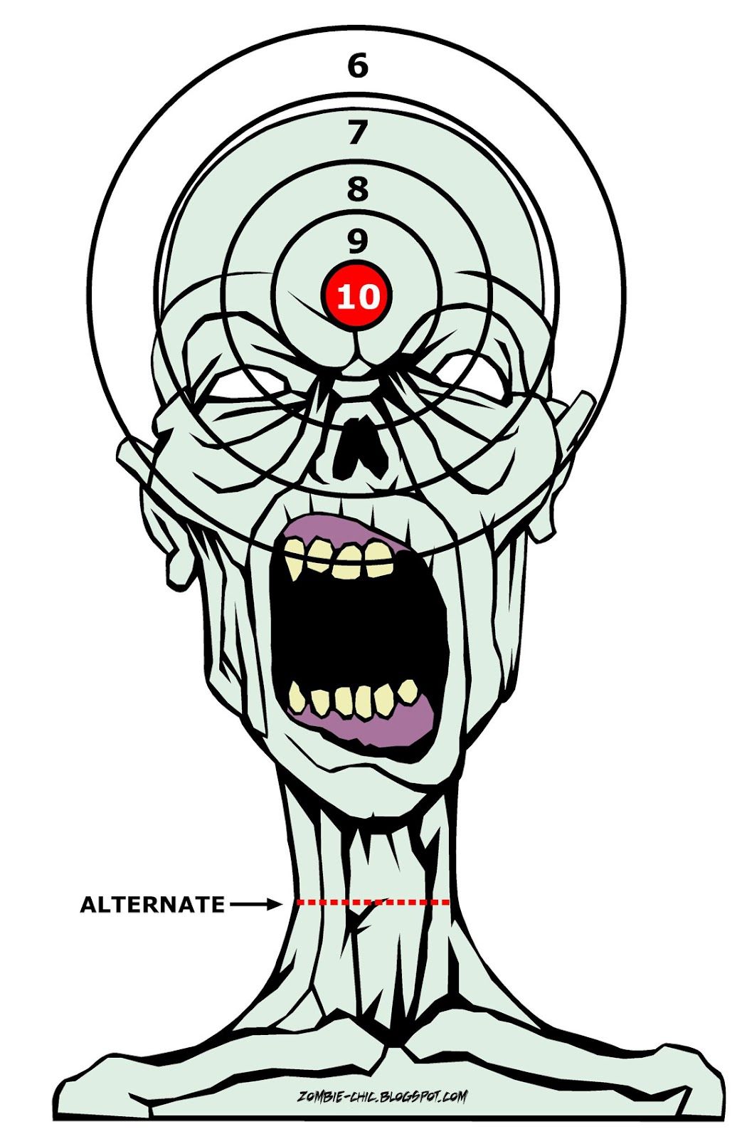 Paper Target for Shooting . Zombie Target - Tactical, Airsoft ...