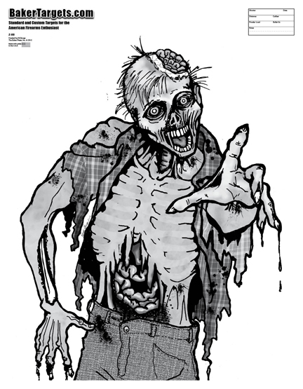 Brainy Brian Zombie Target - Baker Targets - So Sweet