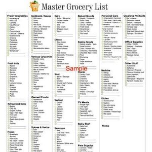 Grocery List  