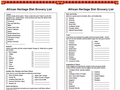 African Heritage Diet Grocery List | Oldways