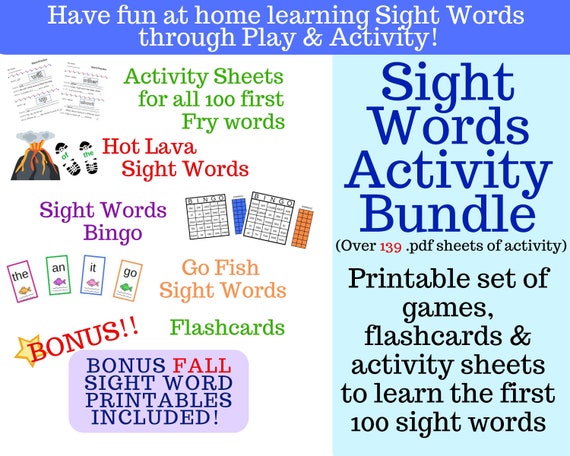 printable sight word games uk