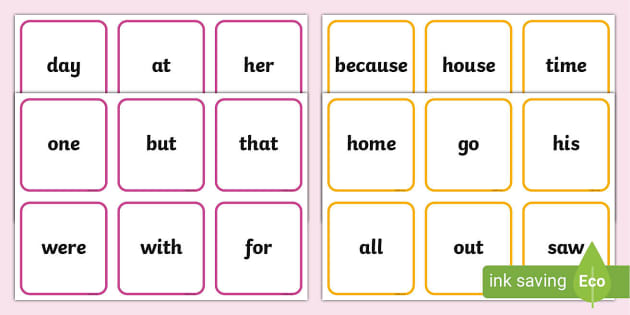 printable sight word games uk