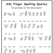 ASL Alphabet Chart -Worksheets Library