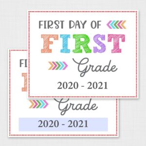 printable signs for back to school