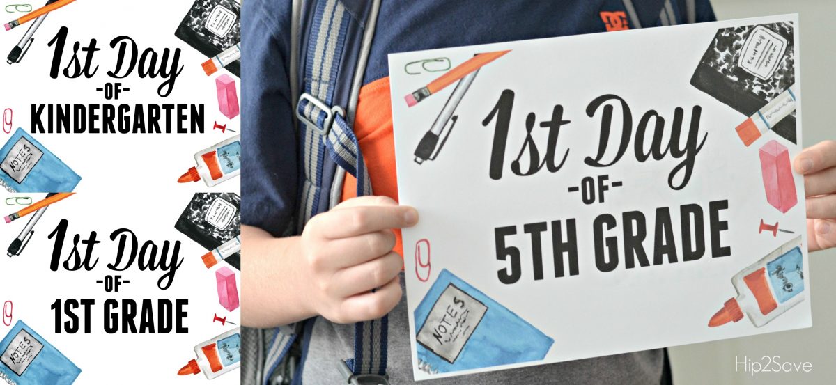printable signs for back to school