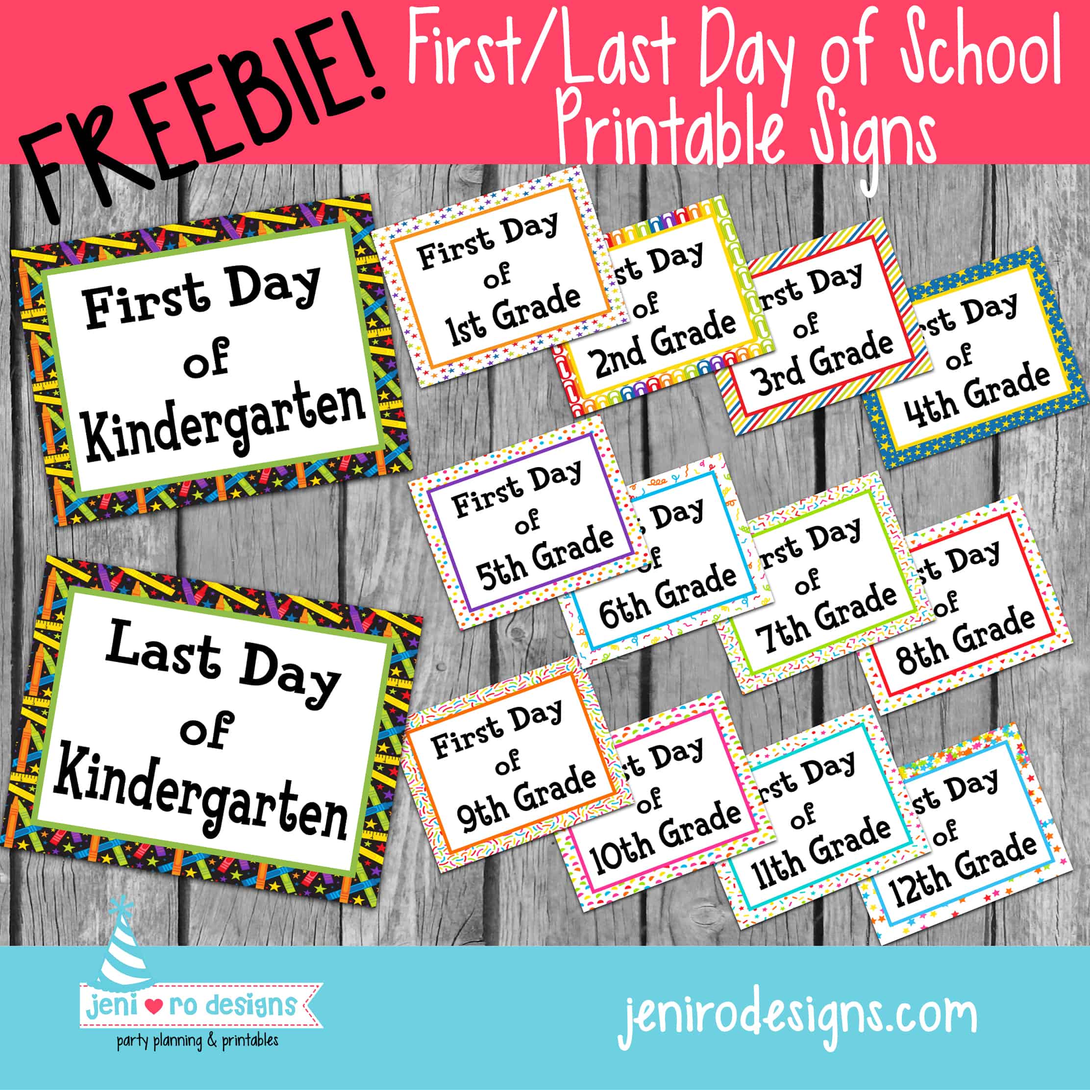 printable signs for back to school