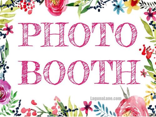 Photo Booth Wall &  FREE Printables! - Laguna Lane