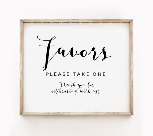 printable signs wedding