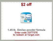 Target: Save $5 on Similac Formula with Printable Coupons