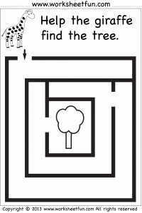 Simple Mazes - Free PDF Packet - Your Therapy Source
