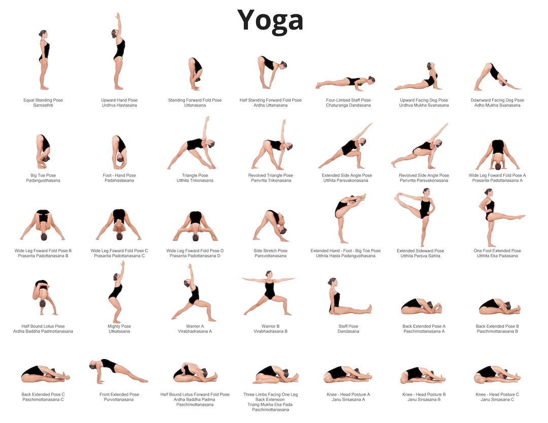 printable simple yoga poses