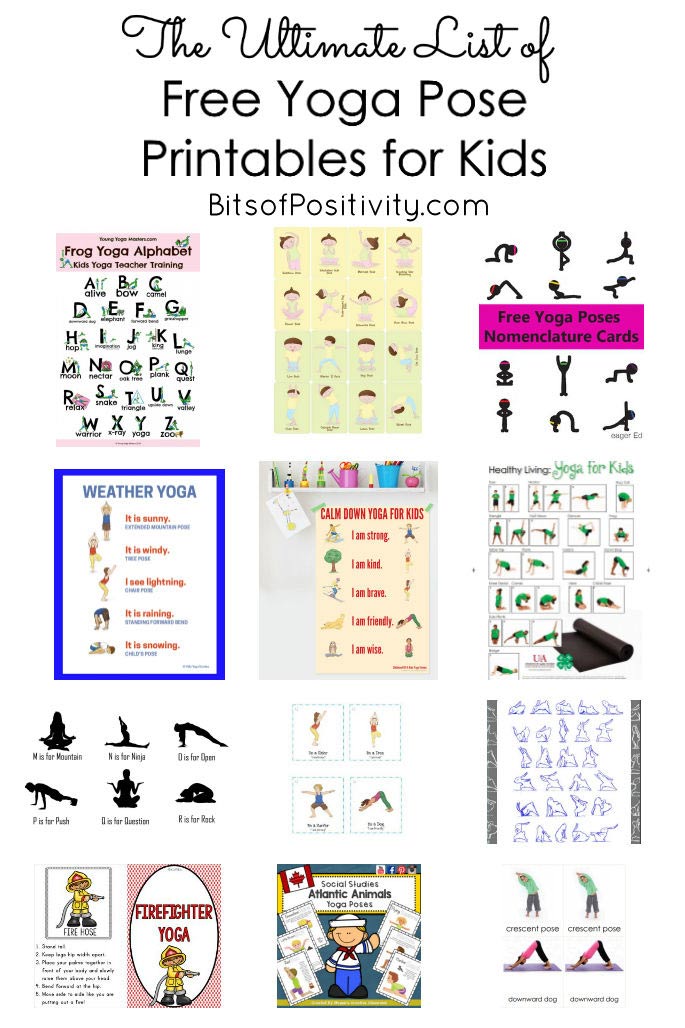 printable simple yoga poses