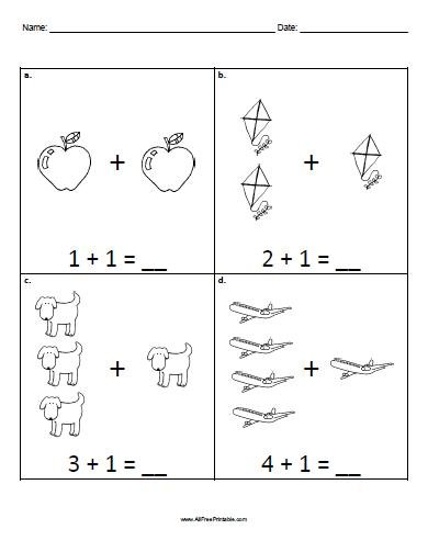 Basic Addition Worksheets - Free Printable