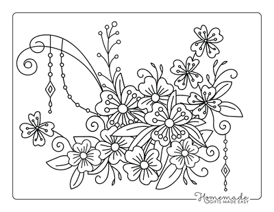 printable sketches of flowers