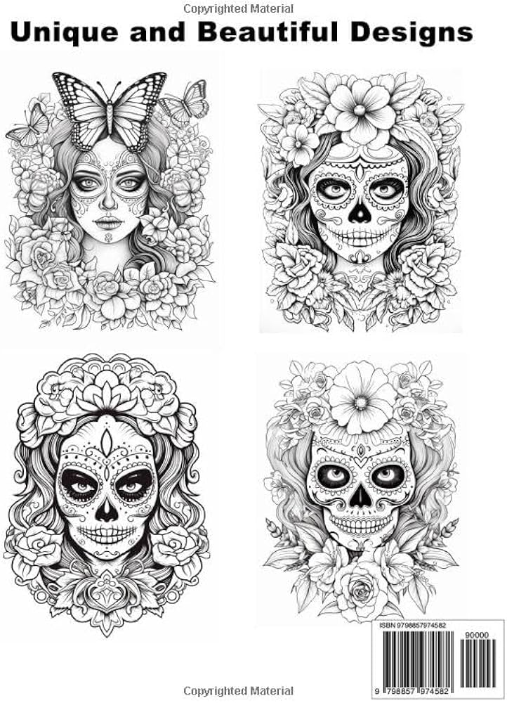 printable skull mandalas