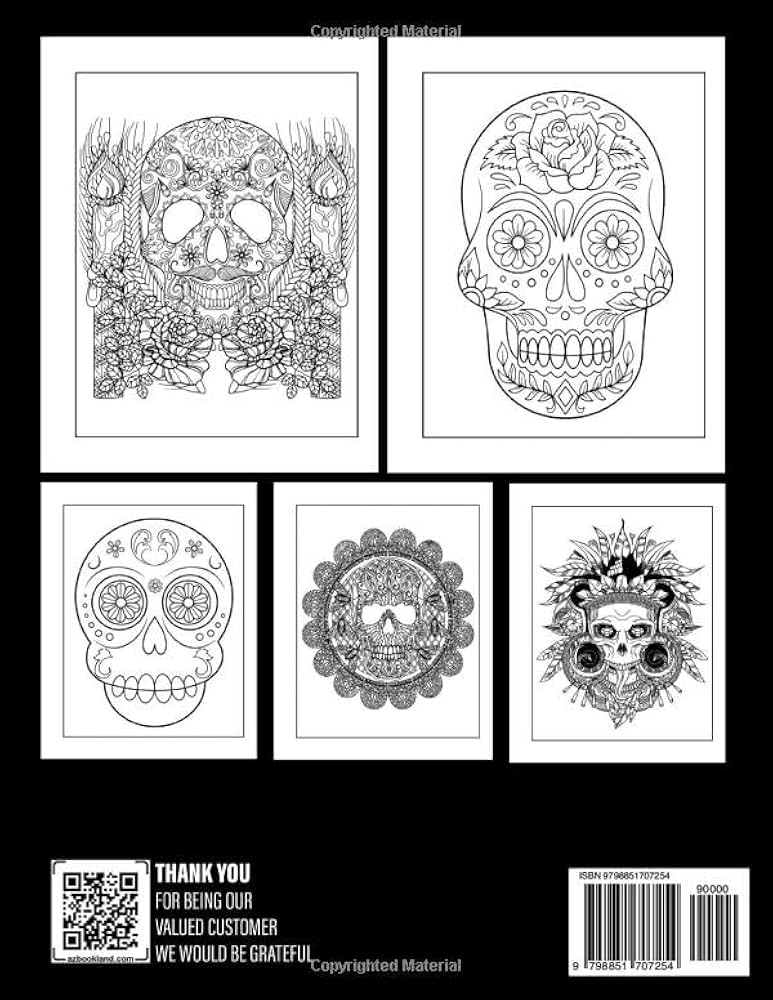 printable skull mandalas