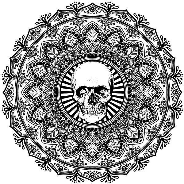 printable skull mandalas