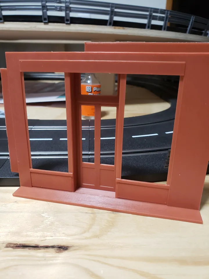 SLOTCAR SCENERY BUILDING 4 UNIT PIT &  GARAGE - CONTROL CENTER ...