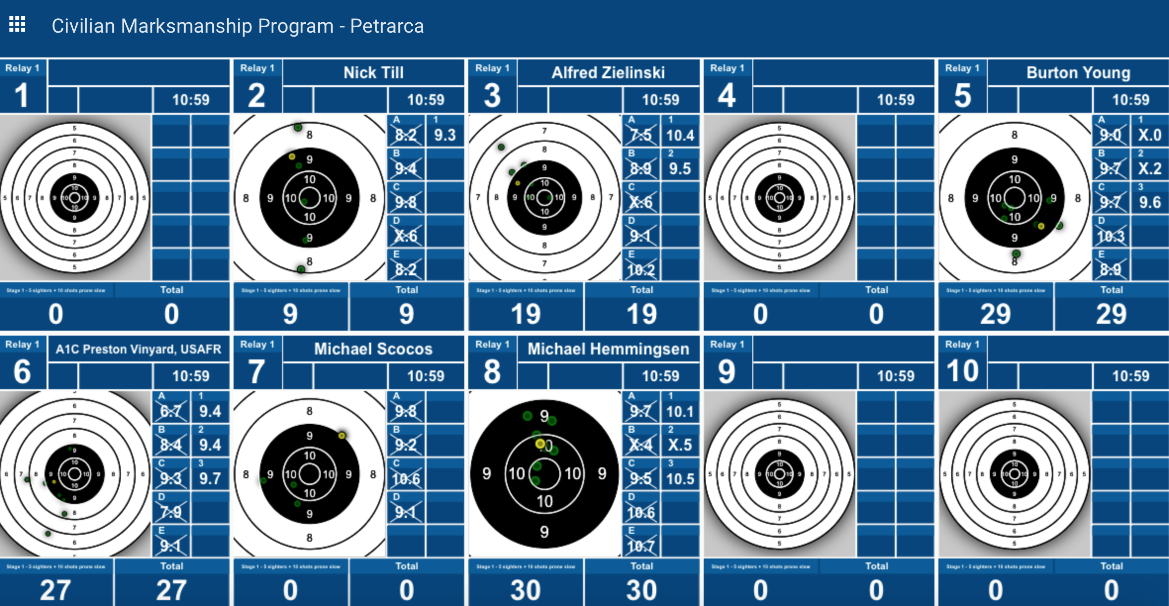 Electronic Target Images - Civilian Marksmanship Program
