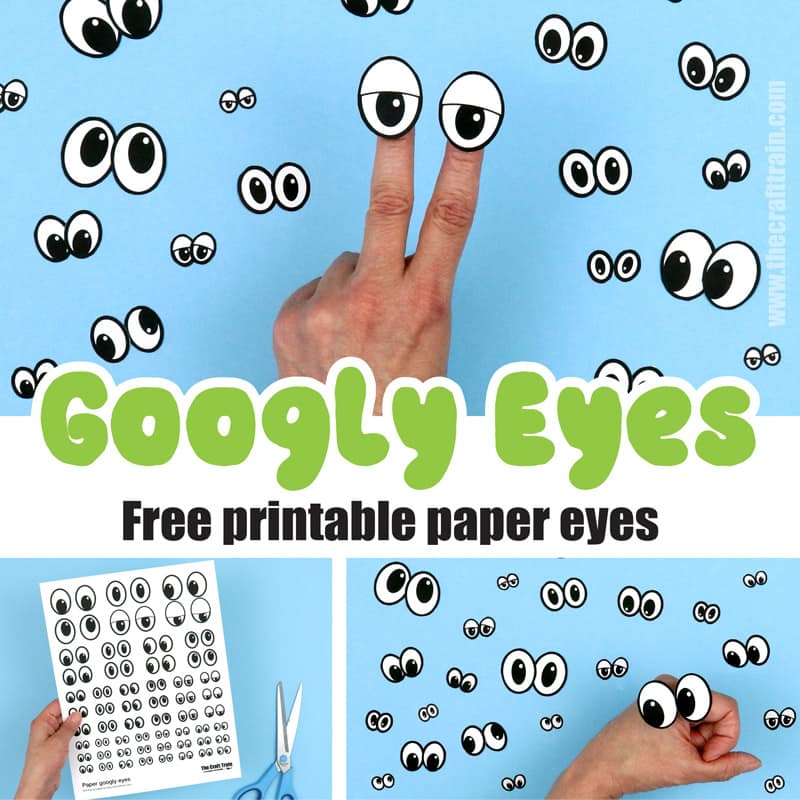 Paper googly eyes - The Craft Train