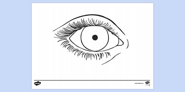 FREE! - Eye Small Pupil Colouring | Colouring Sheets