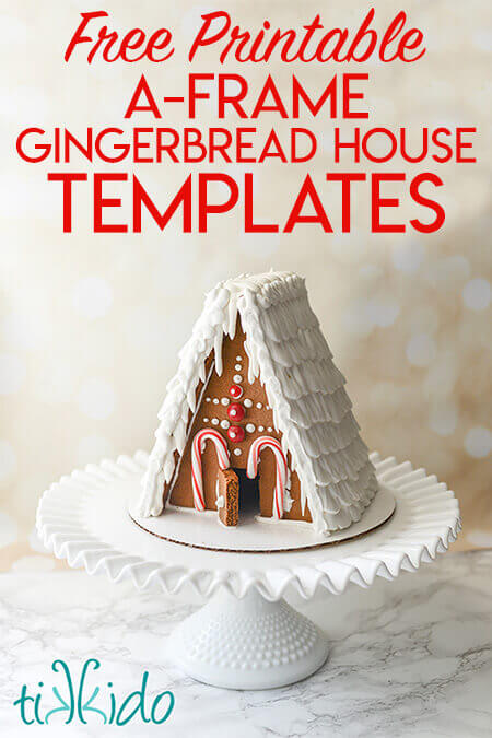 printable small gingerbread house template