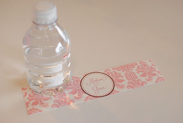printable small water bottle labels