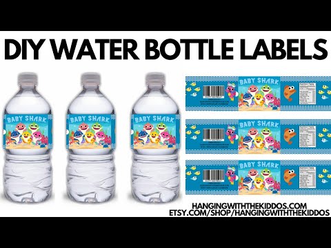 Updated: DIY Water bottle labels