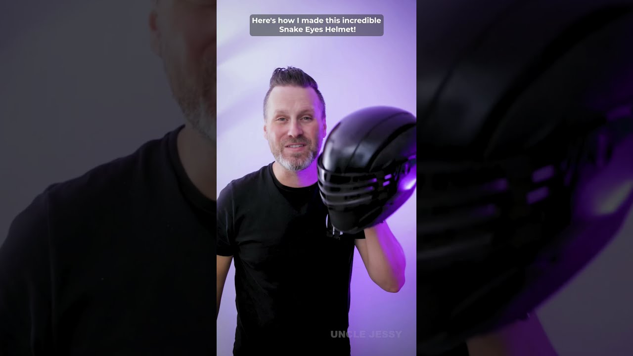 I made a wearable G.I. Joe Snake Eyes Ninja Helmet - YouTube