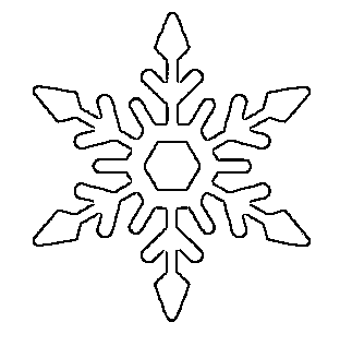 Free Printable Snowflake Templates - 10 Large &  Small Stencil Patterns