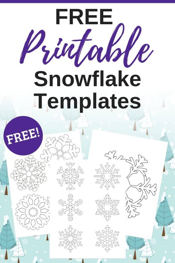 40+ Free Printable Snowflake Stencils &  Templates - The Artisan Life