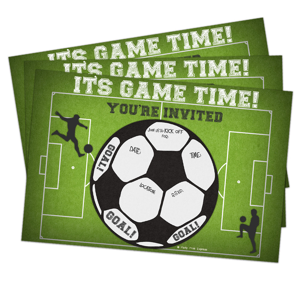 printable soccer party invitations