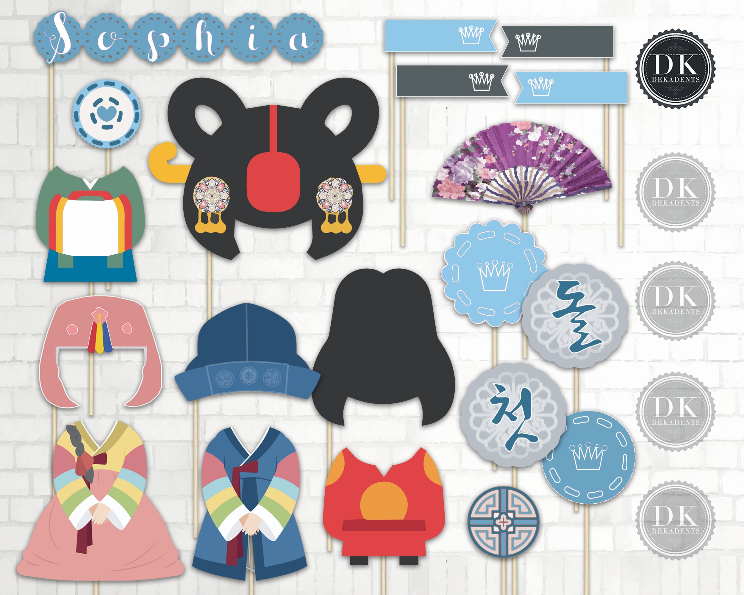 The SOPHIA Photo Props: Korean First Birthday DOL Printable  