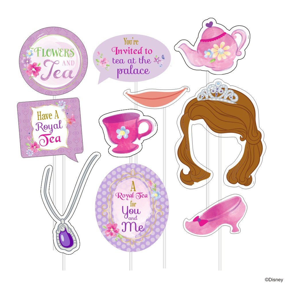 printable sofia the first photo booth props