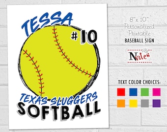 Softball Pick a Date to Donate Printable | Editable Template ...