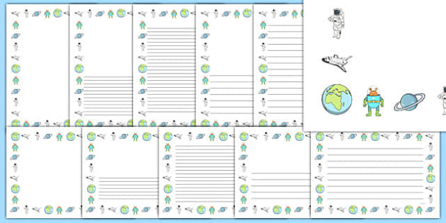 Space-Themed Border Page Pack - Twinkl Resources - Twinkl