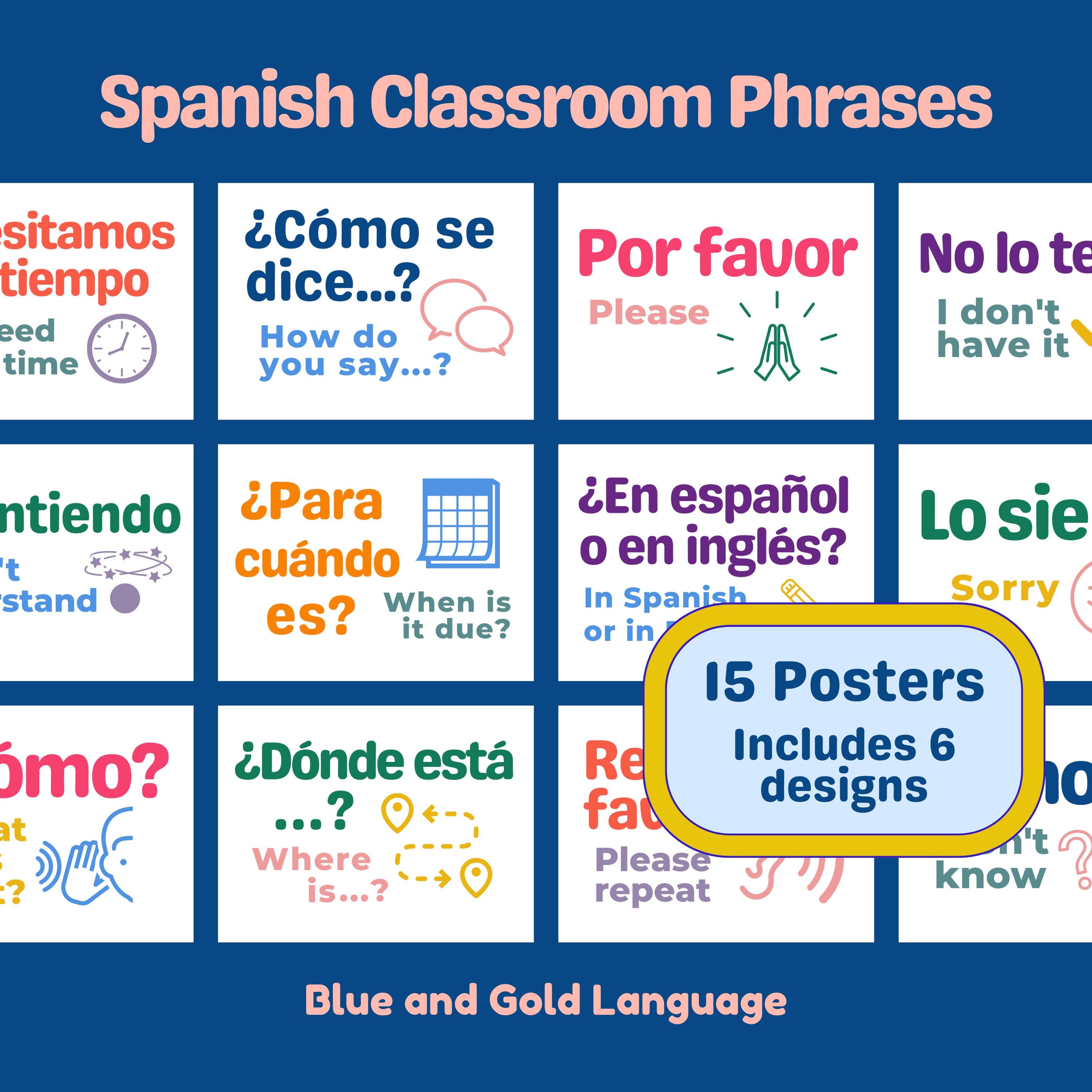 Free printable spanish posters Download Free printable spanish posters