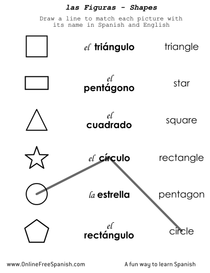 printable spanish worksheet for kids