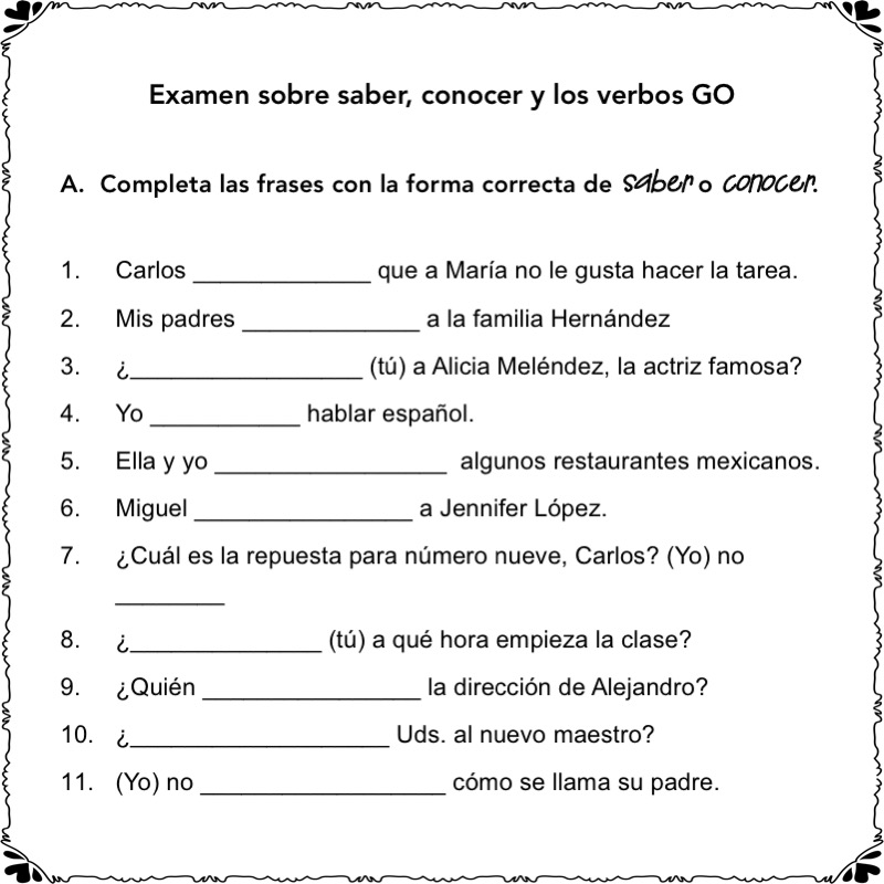 Spanish One and Two Printable and Digital Tests | Quizzes ...