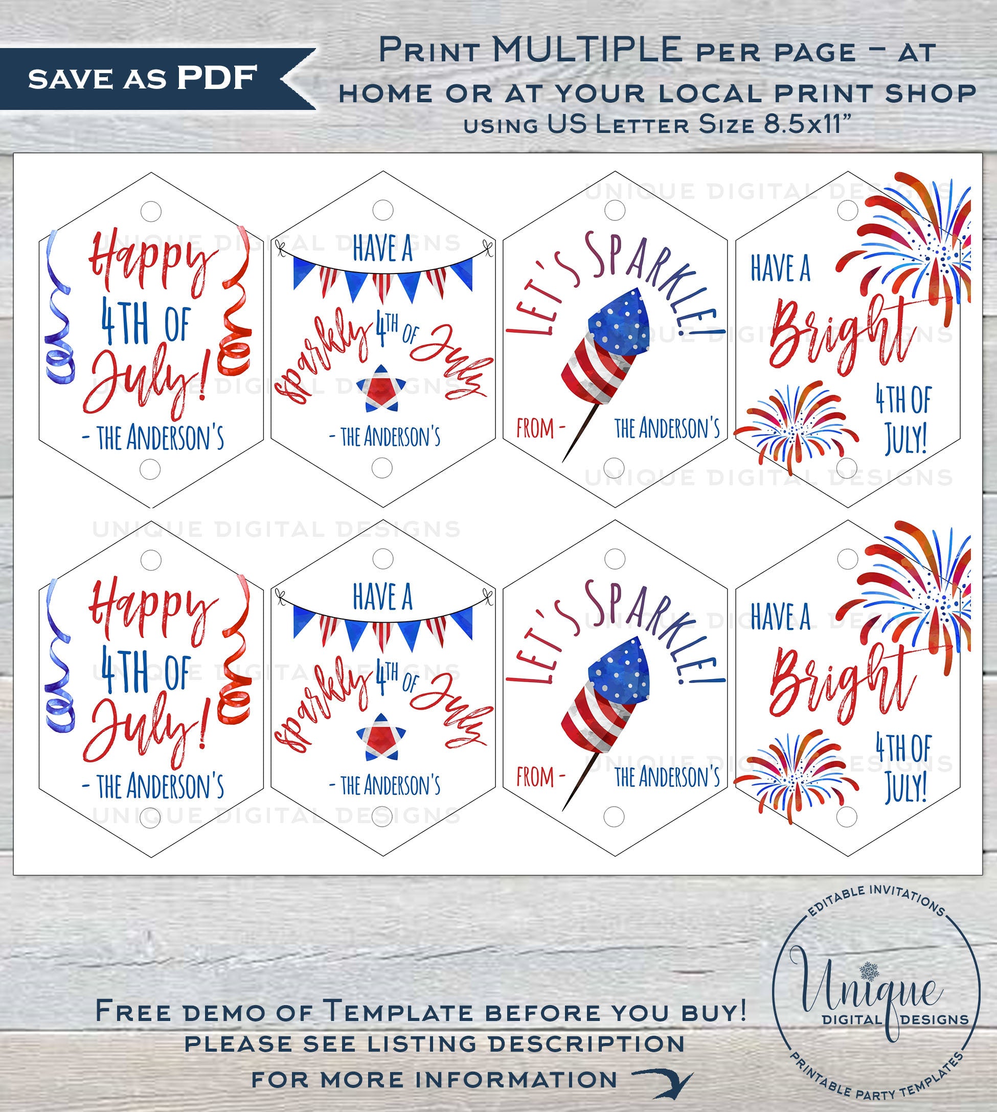 Wedding Favor Sparkler with Free Printable | Fun365