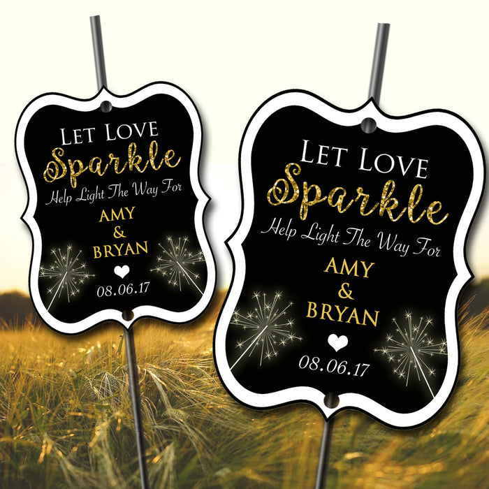 Oh Joyous Day Free Printable Sparkler Tags - Polka Dot Wedding