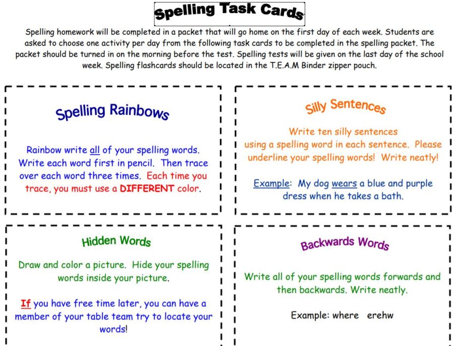 printable spelling worksheet for high school