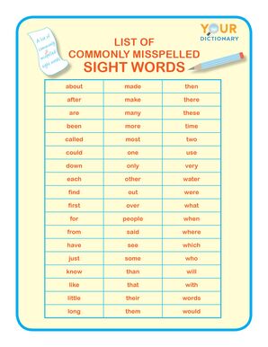 Free Spelling Printables | YourDictionary