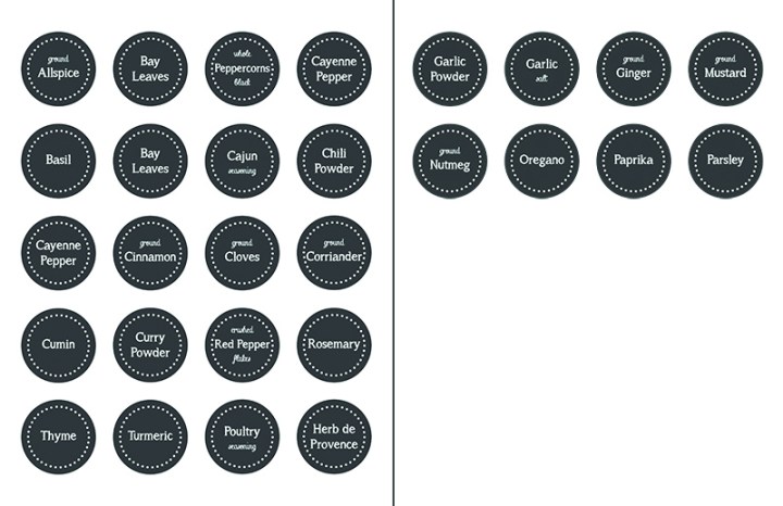 printable spice jar labels free