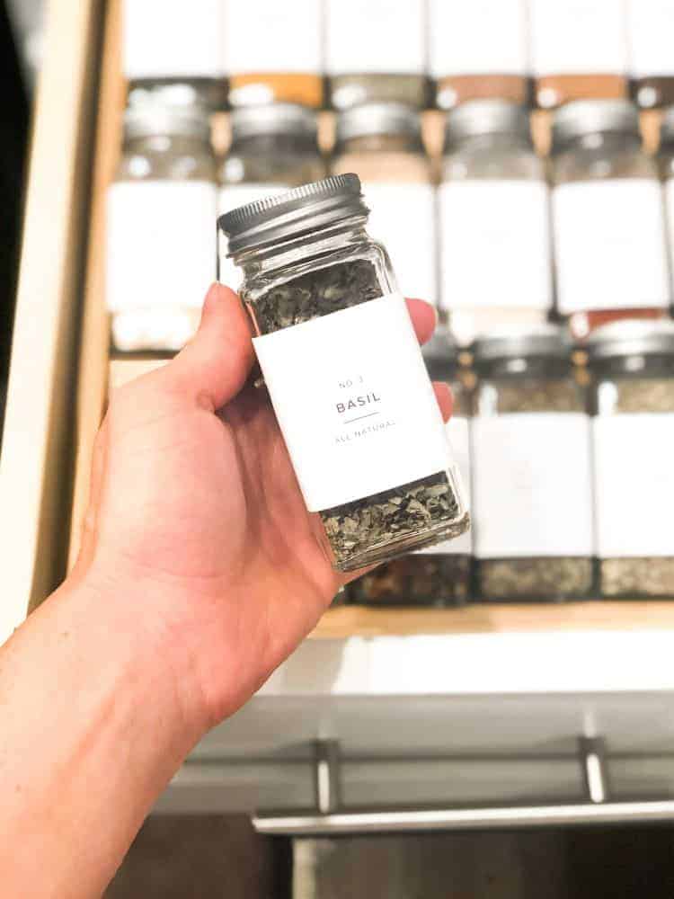 How to Organize a Spice Drawer With FREE Printable Spice Label