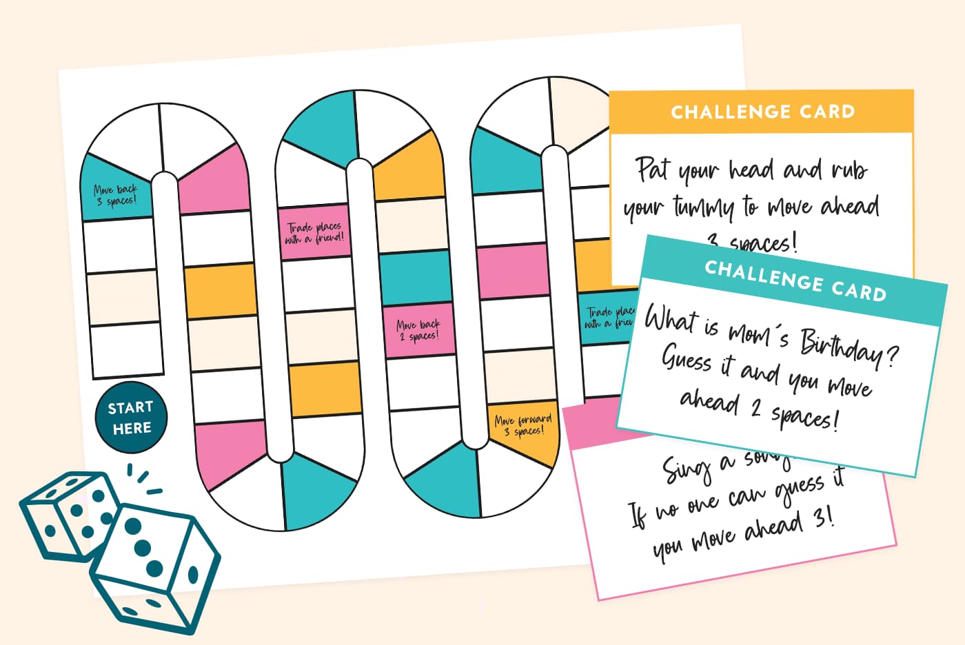Free Printable Board Game Template - Favorite Printables
