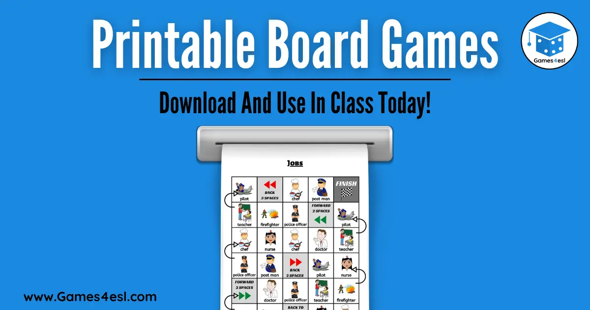 Free Printable Board Games And Templates | Games4esl