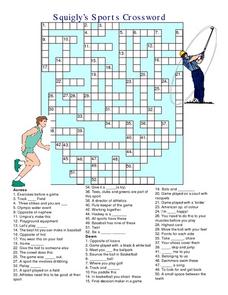 printable sports related crossword puzzles