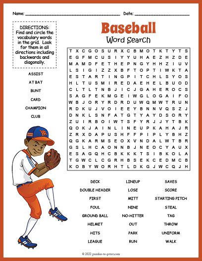 printable sports related crossword puzzles